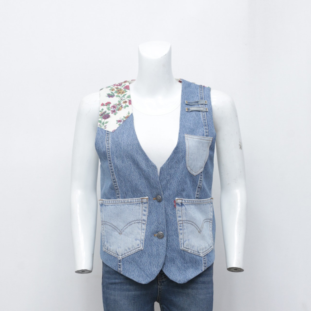 Rework Lee Denim Vest