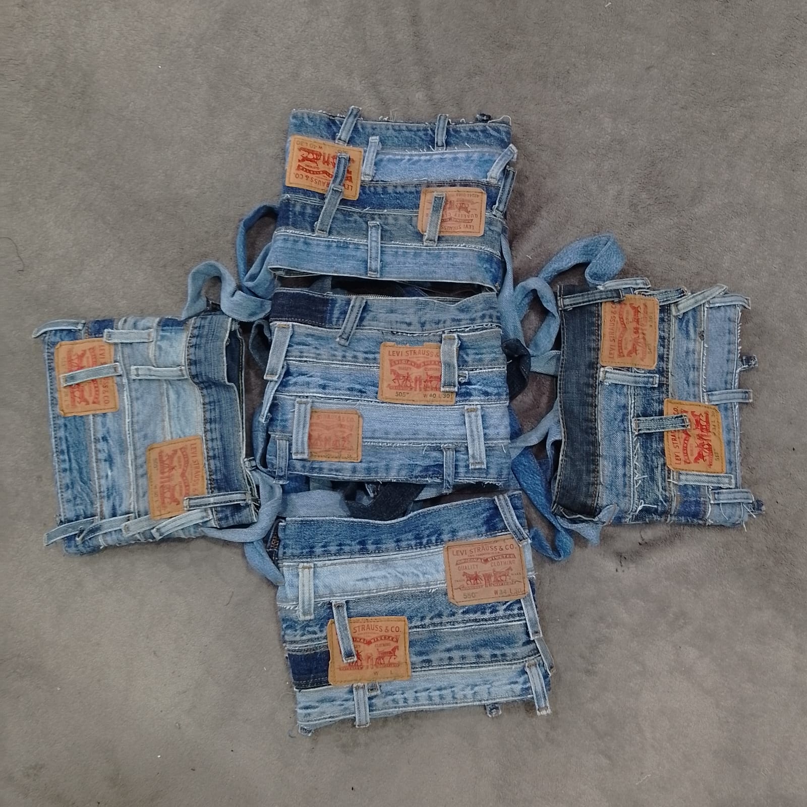 CR2572 Sacs Levi's Upcyclés - 20 Pcs