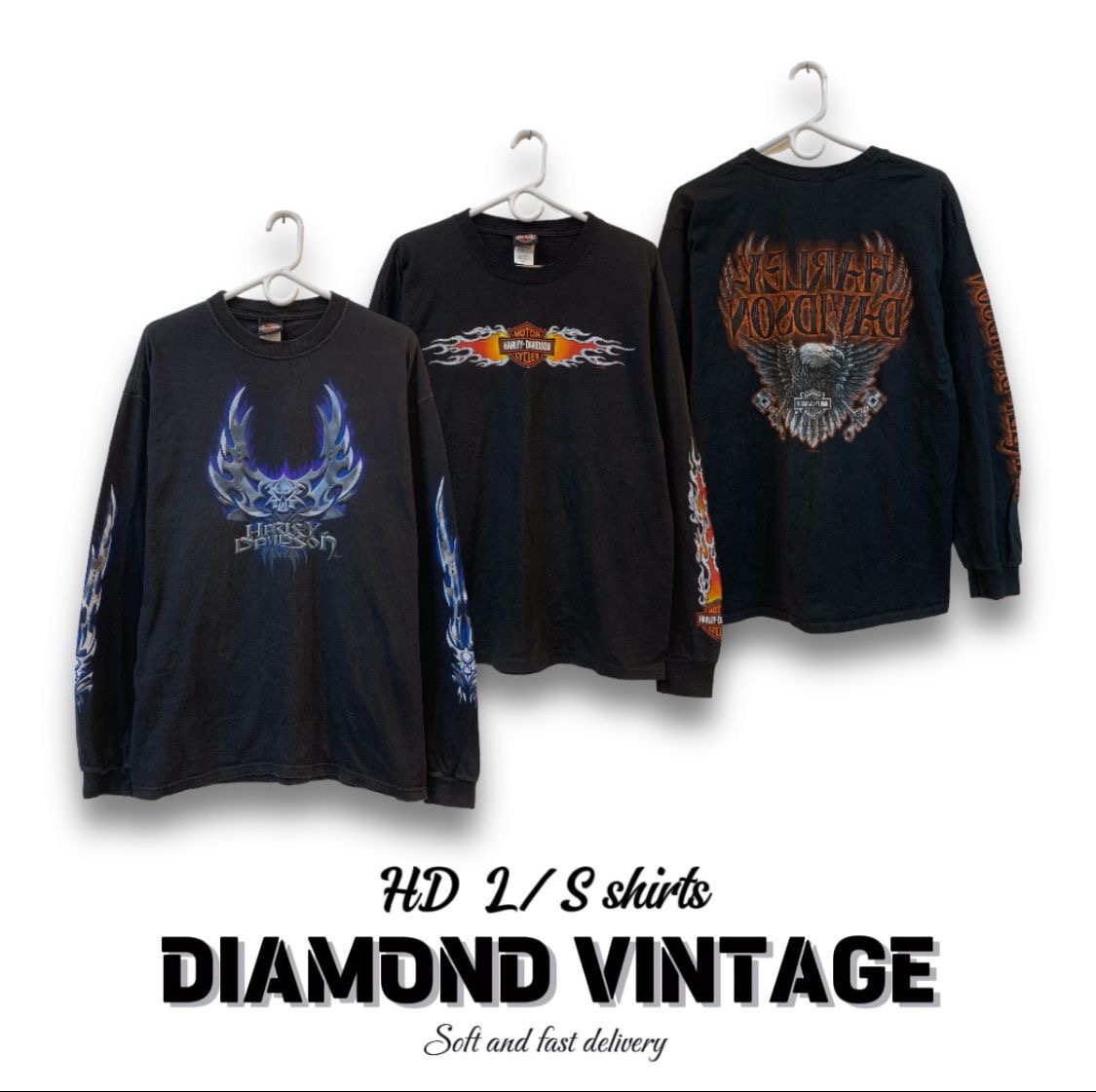 Harley Davidson Langarmshirt 50 Stück