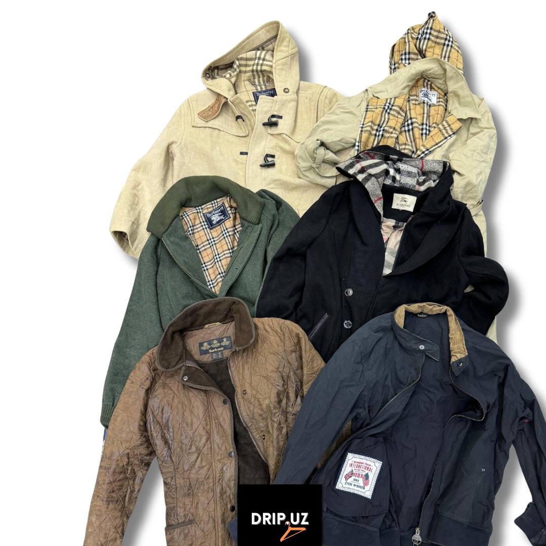 Vestes Burberry + Barbour, y compris des trench-coats D2610/E22.