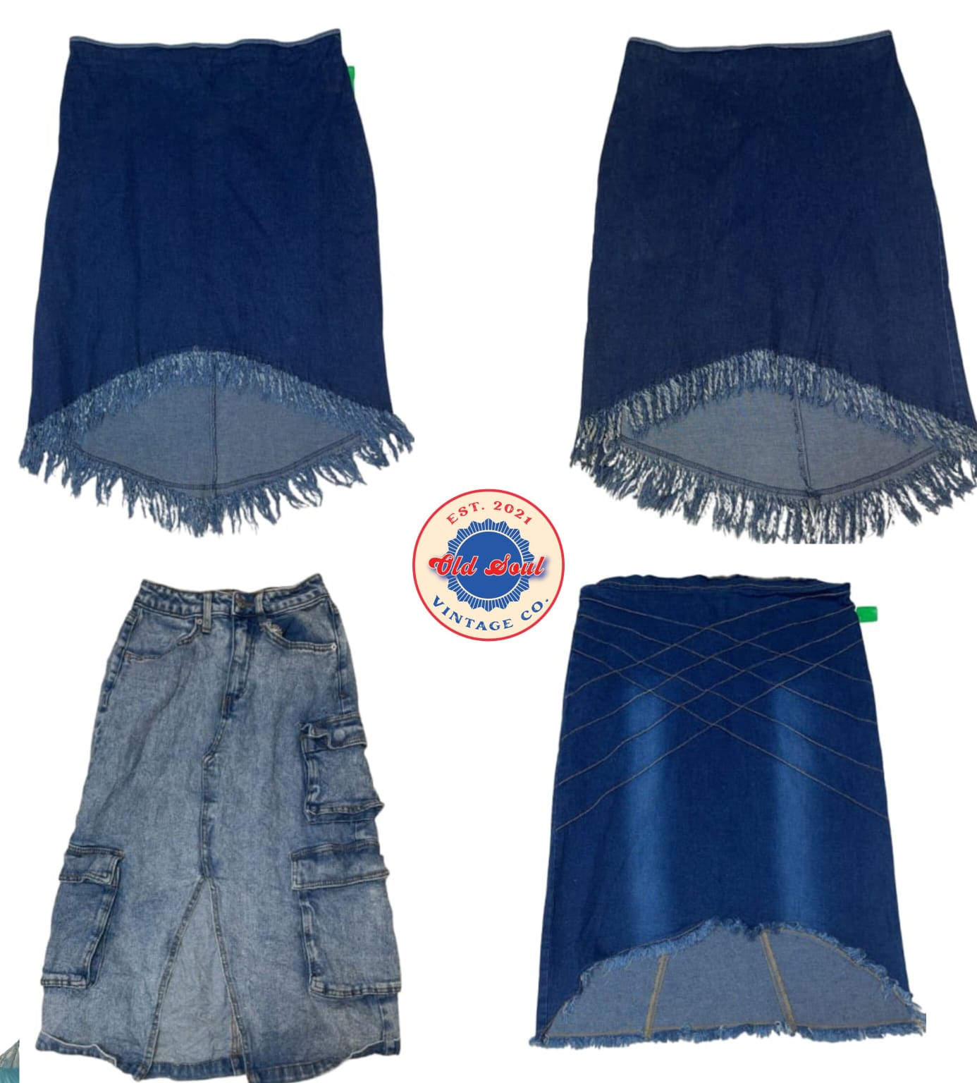 Jupes midi en denim best-sellers Y2K