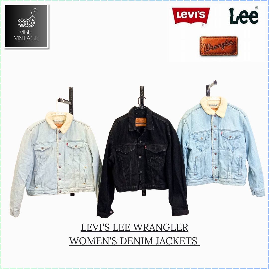 LEVI'S LEE WRANGLER DAMEN DENIM JACKEN - 10 STÜCK