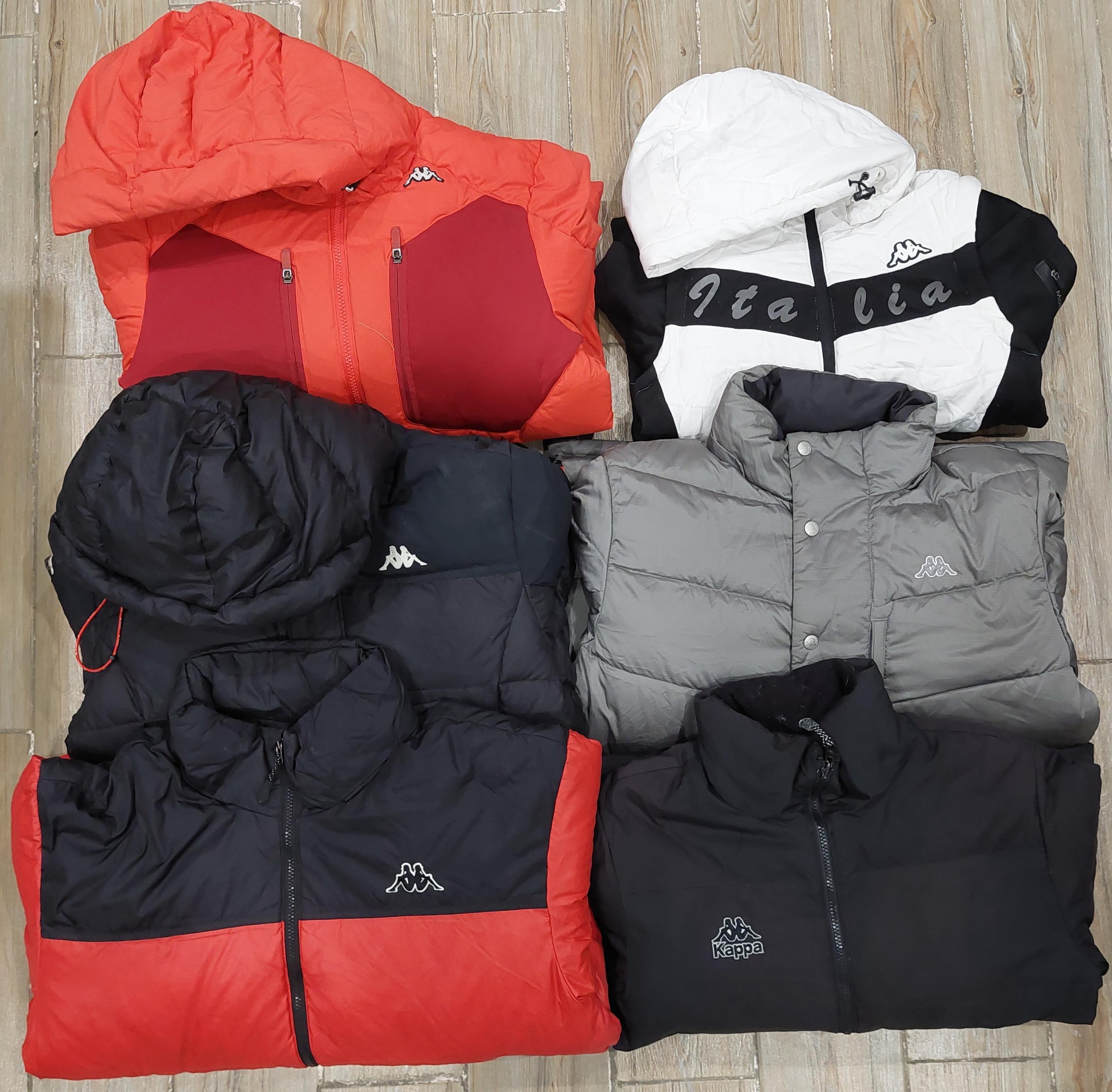 Vestes en duvet Kappa de marque - 10 pièces