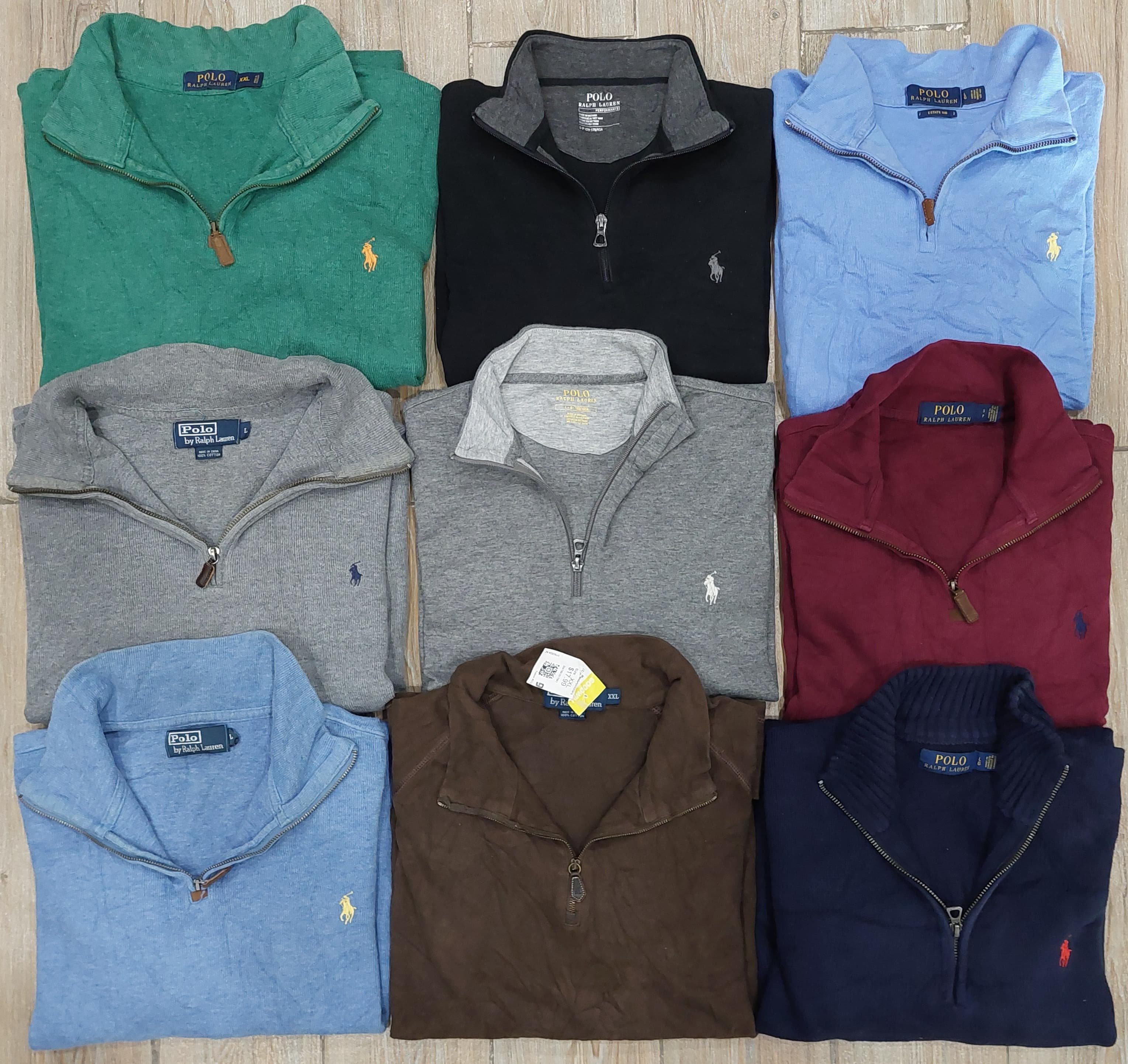 Branded Polo Ralph Lauren Quarter Zip Sweaters - 39 Pieces