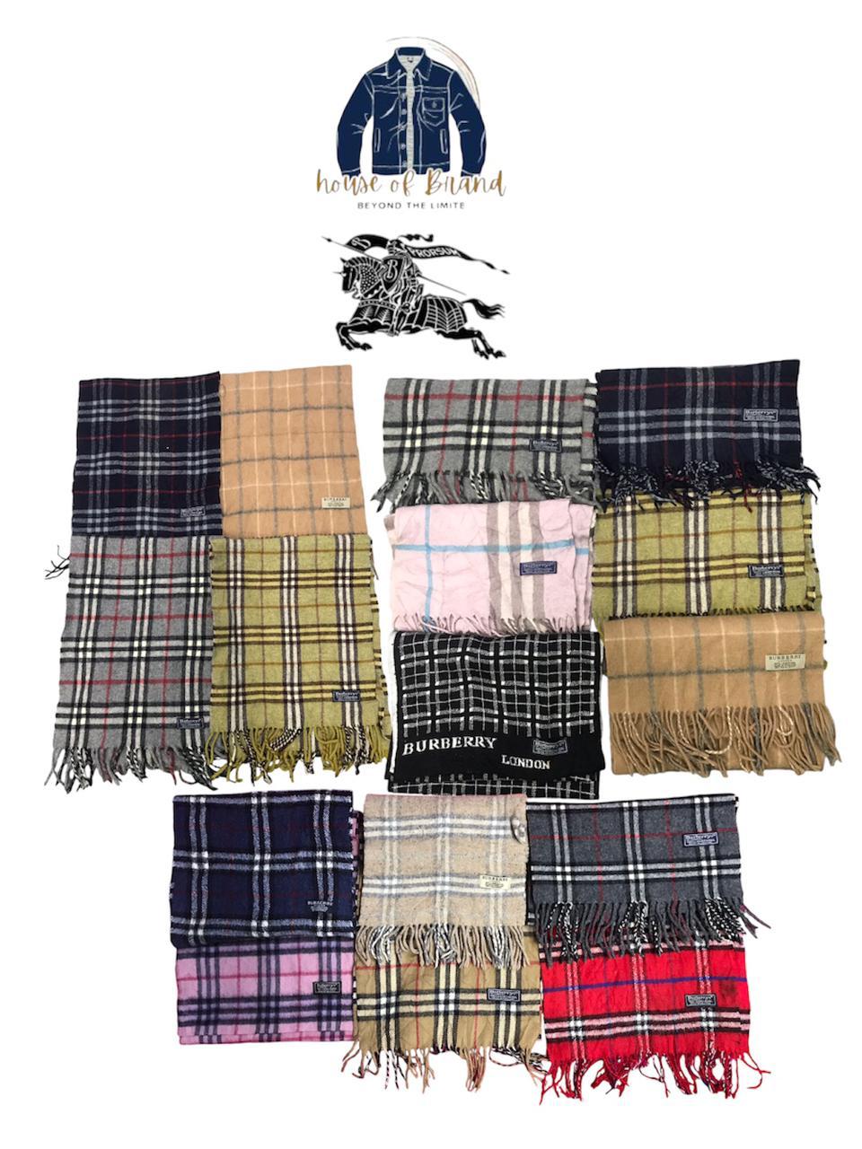 Y2k Burberry Scarves - 20 Pcs