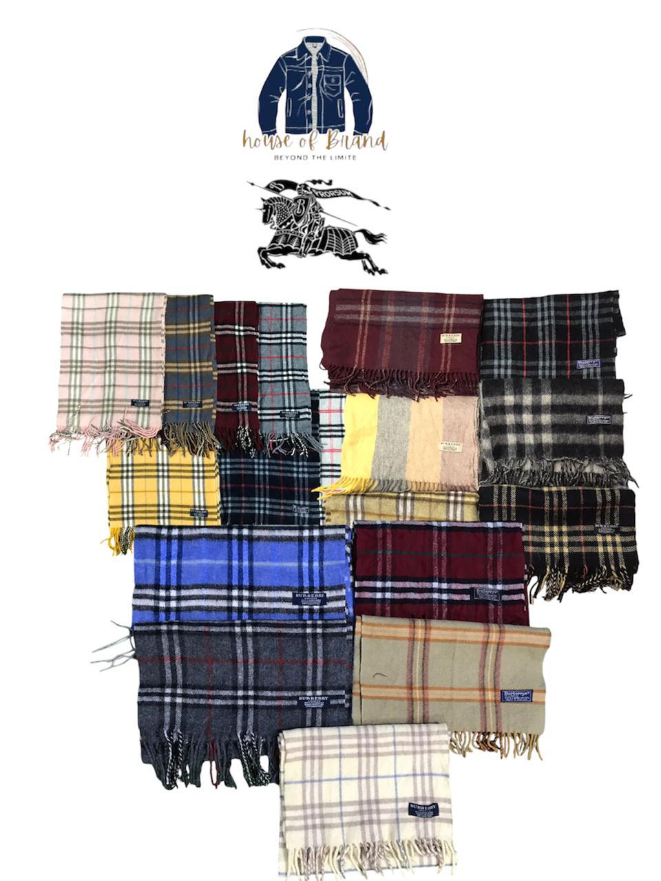 Y2k Burberry Scarves - 10 Pcs