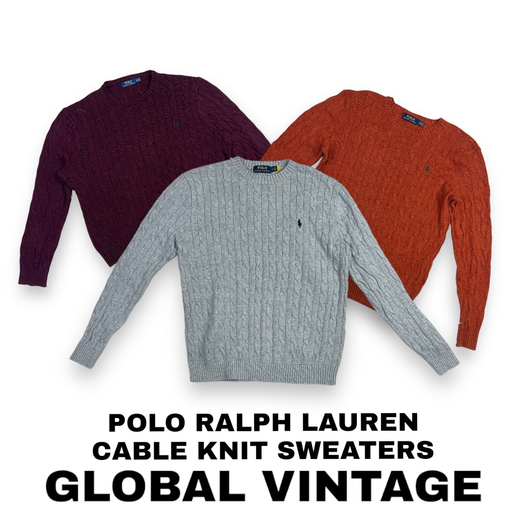 Pull en maille torsadée Polo Ralph Lauren - 10 pièces ( GV-204 )
