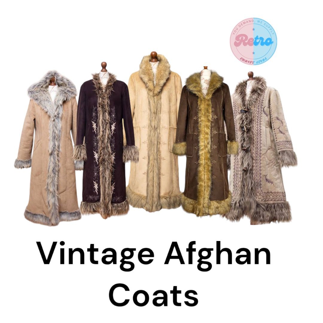 Manteaux afghans vintage 10 pièces