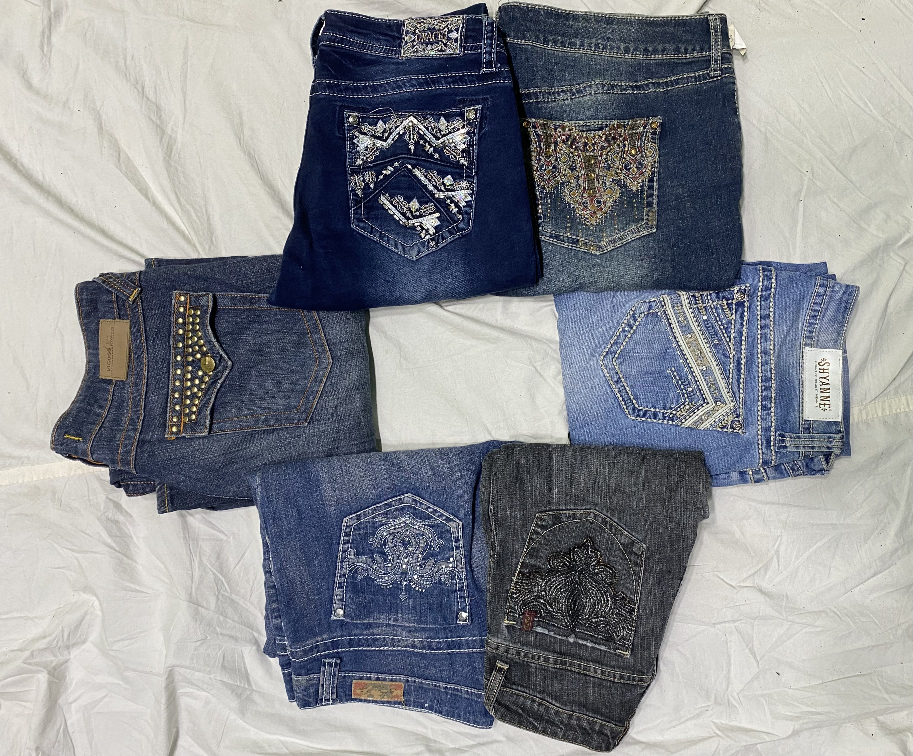 Y2K embroidery Jeans