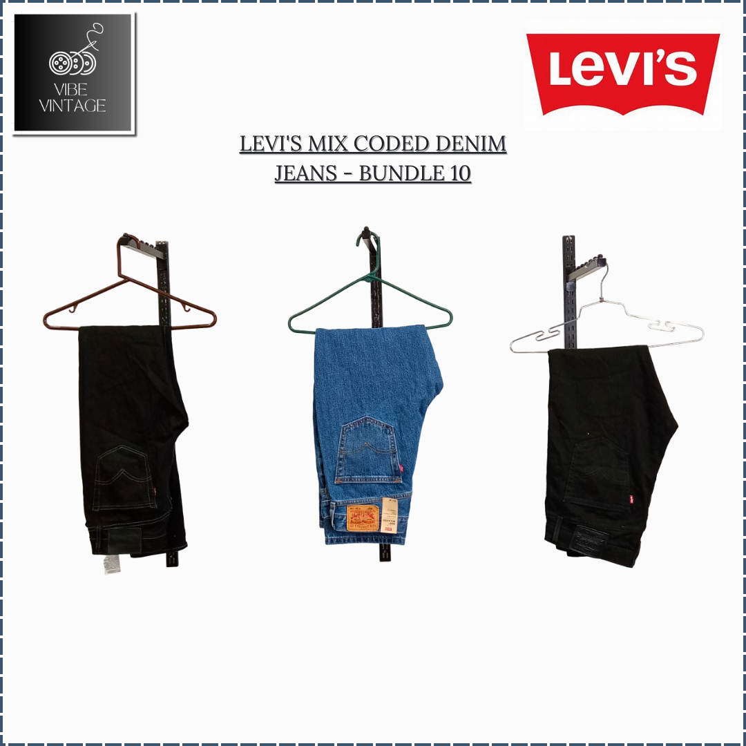 LEVI'S MIX CODED DENIM JEANS - BUNDLE 10 - 10 PCS