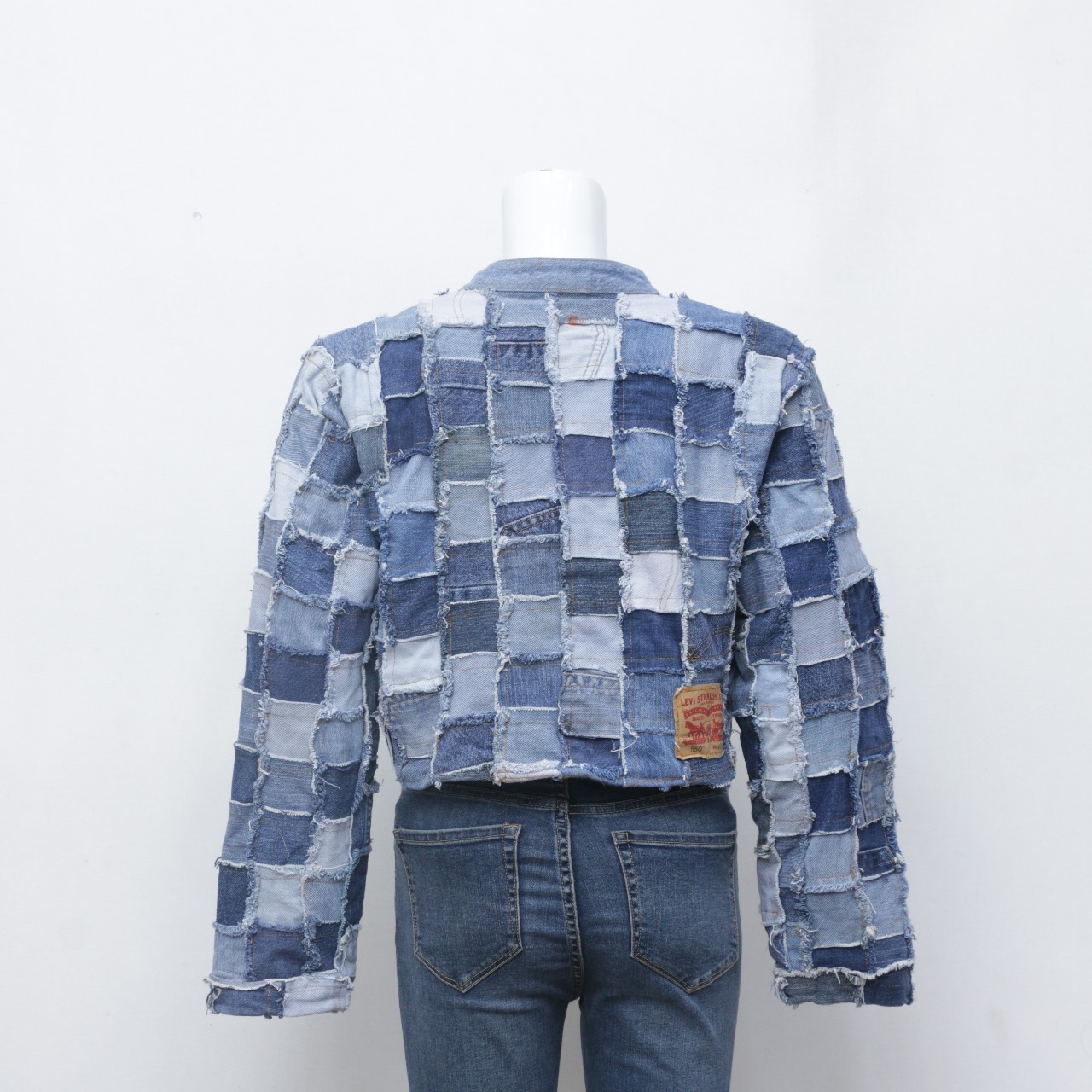 Rework Denim Patchwork Jacket