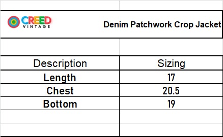 Rework Denim Patchwork Jacket