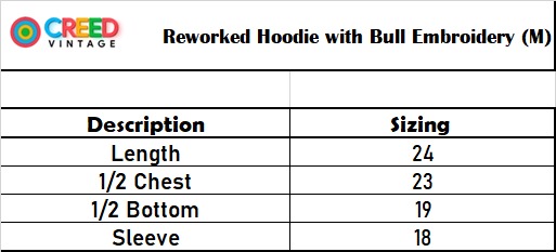 Felpe con cappuccio ricamate Rework Bull