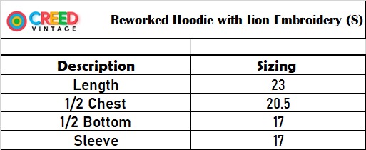 Rework Loin bestickte Kapuzenpullover