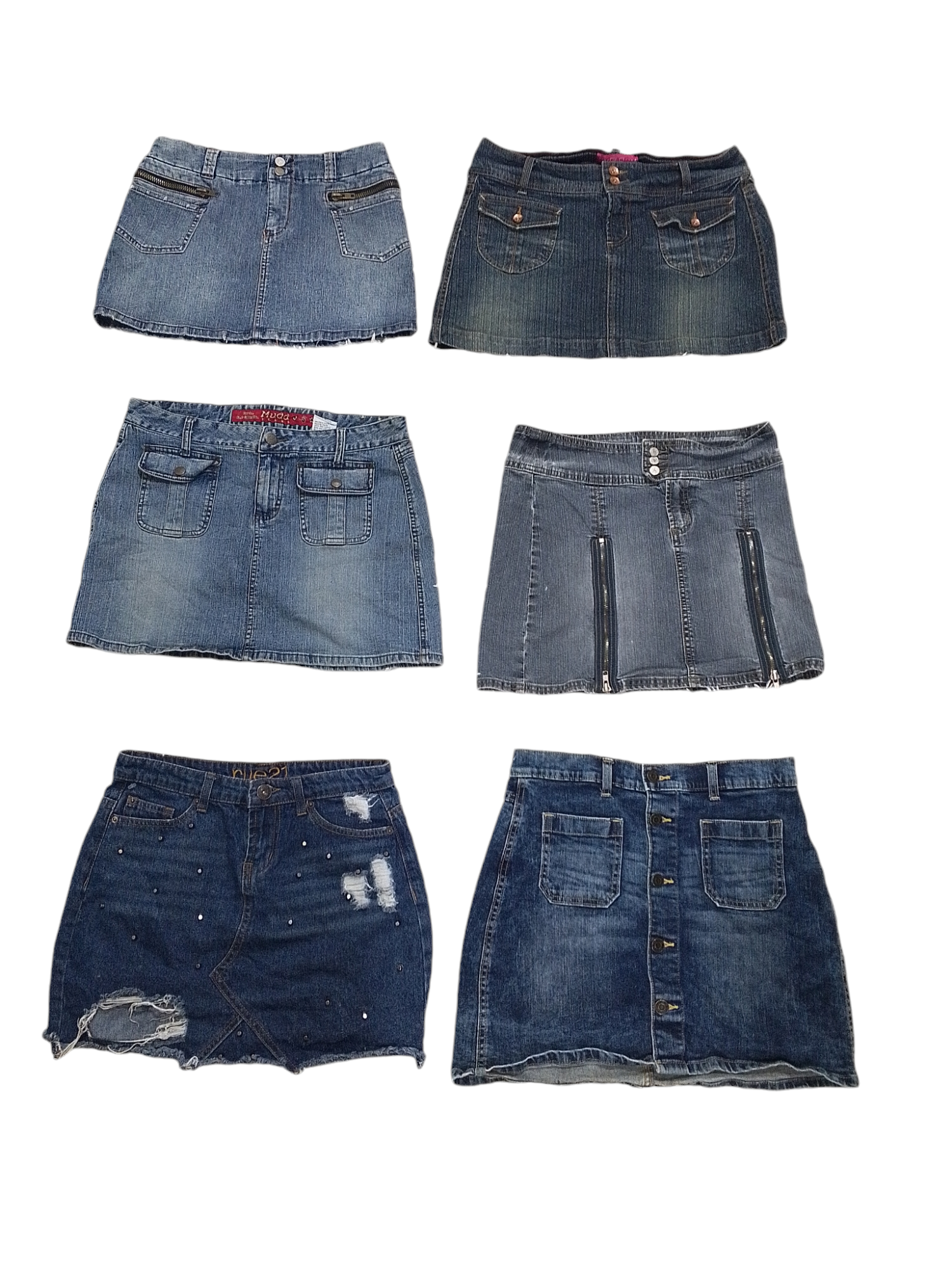 Y2k mini denim bestseller skirts - 20 pcs - 2/11/24