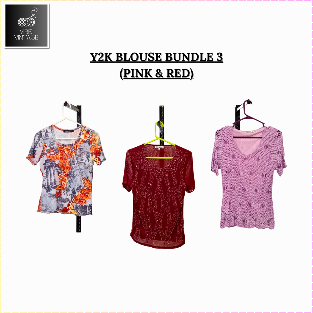 BLOUSE Y2K (ROSE & ROUGE) - 10 PCS (BUNDLE 3)