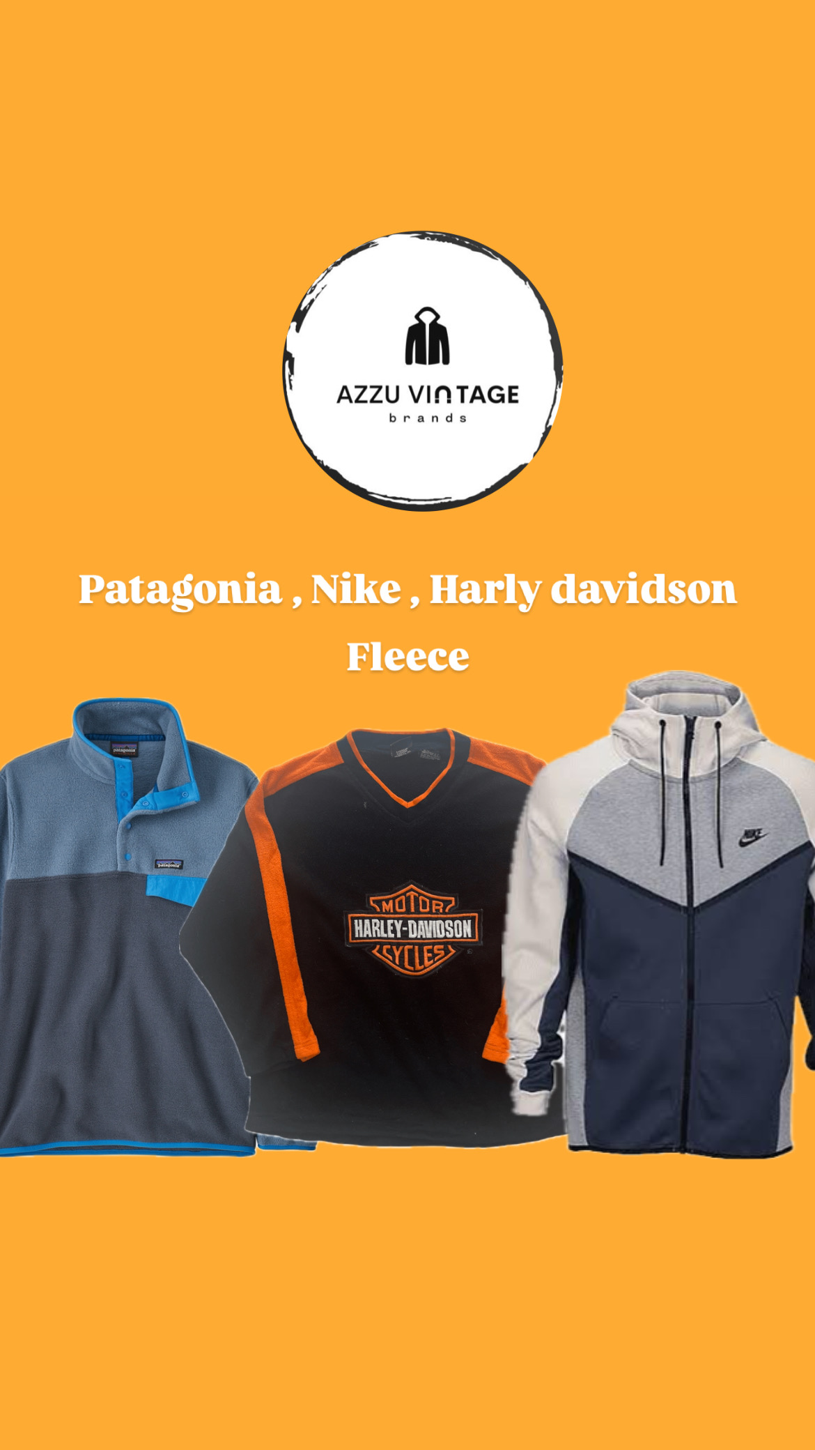 Patagonia, Nike, Harley Davidson Polaire