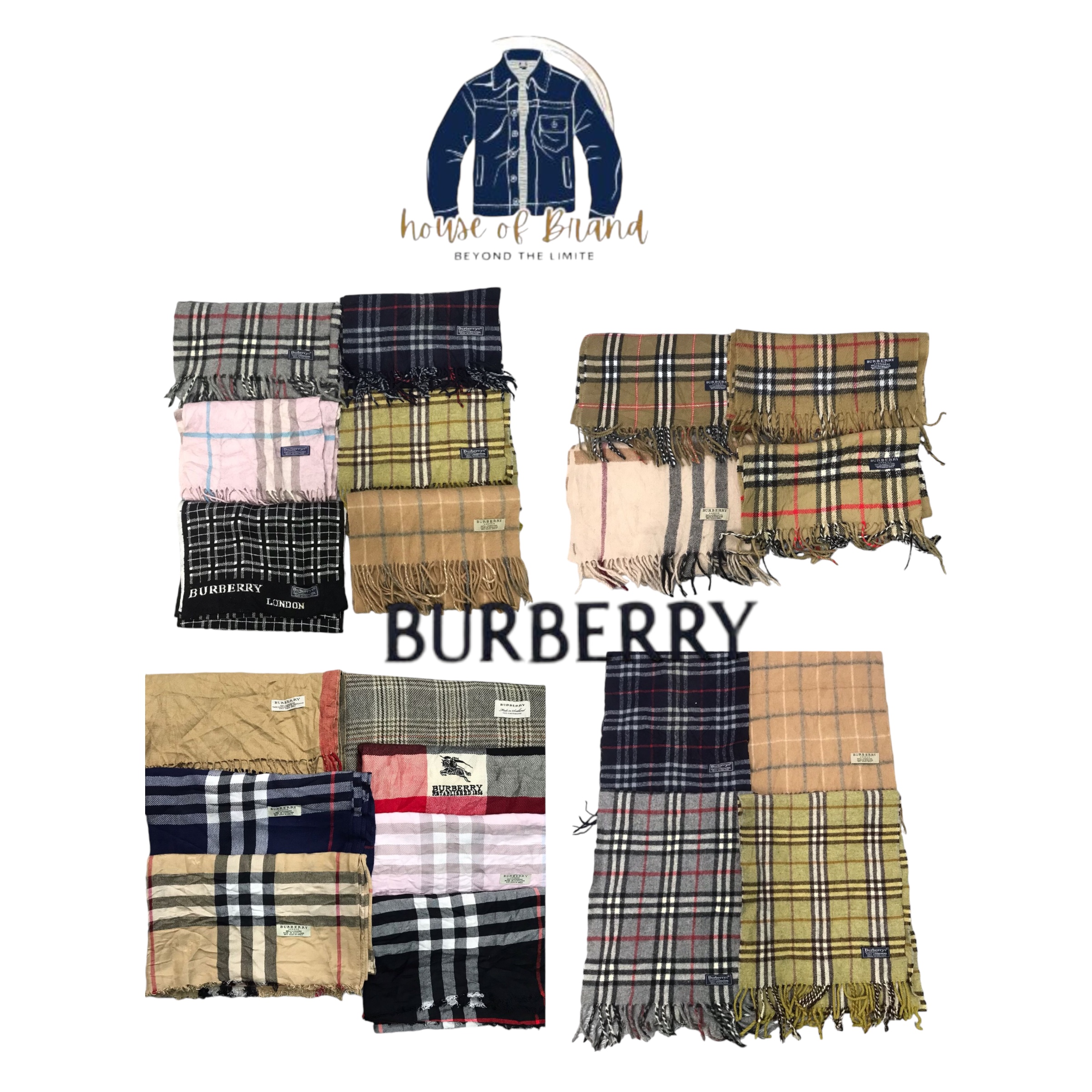 Écharpes Burberry des années 90 Clueless