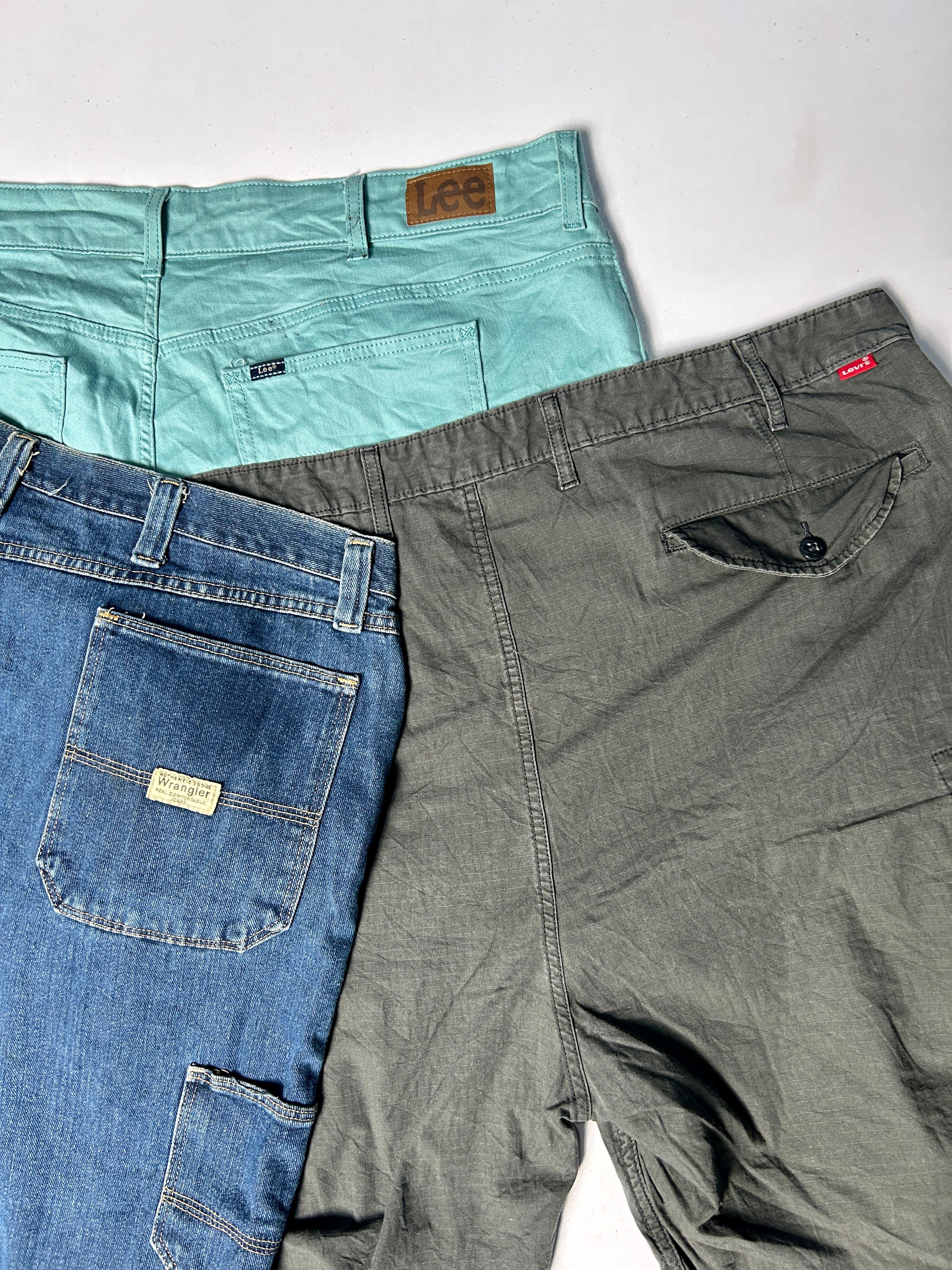 Shorts Lee, Levi's & Wrangler 20 pièces