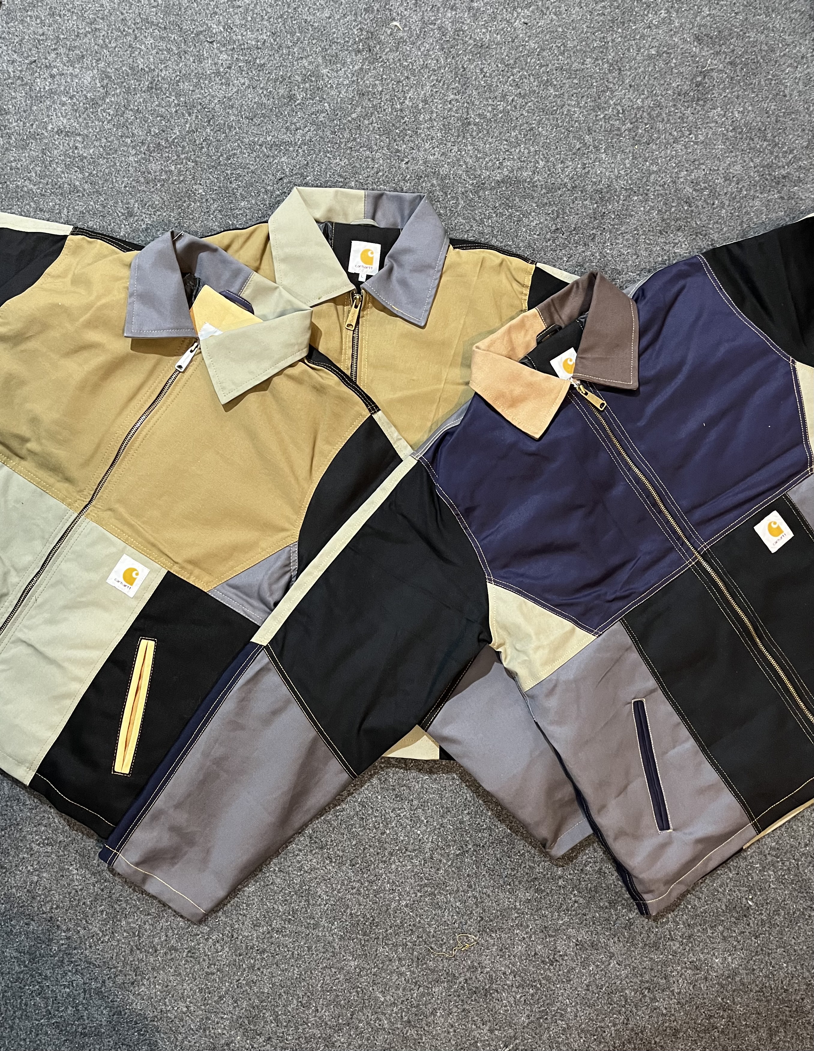 LIQUIDAÇÃO DE INVERNO! Jaquetas Detroit Patchwork no Estilo Carhartt Rework - MOQ 20 pcs #11325