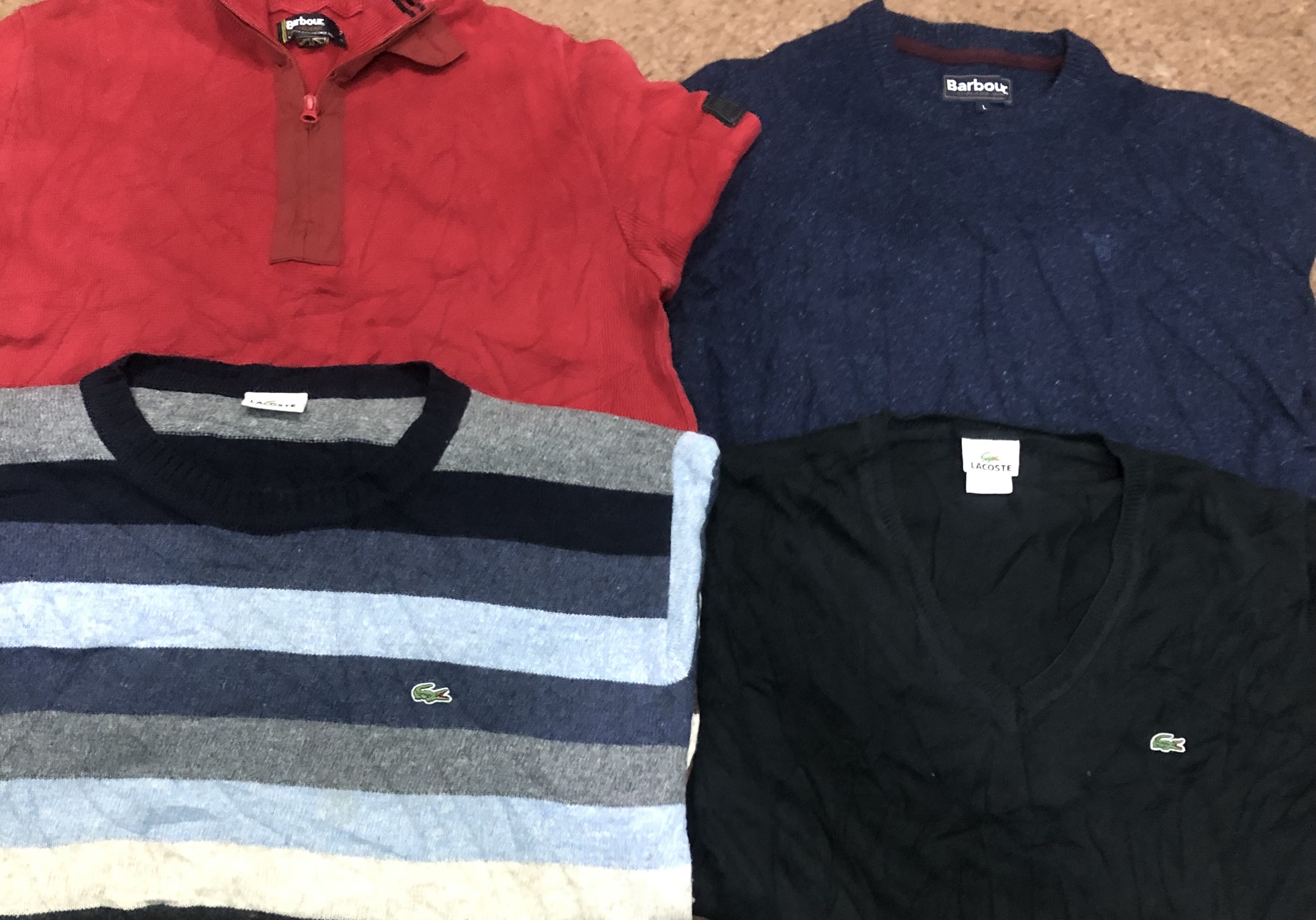 Barbour Pullover und Lacoste Pullover