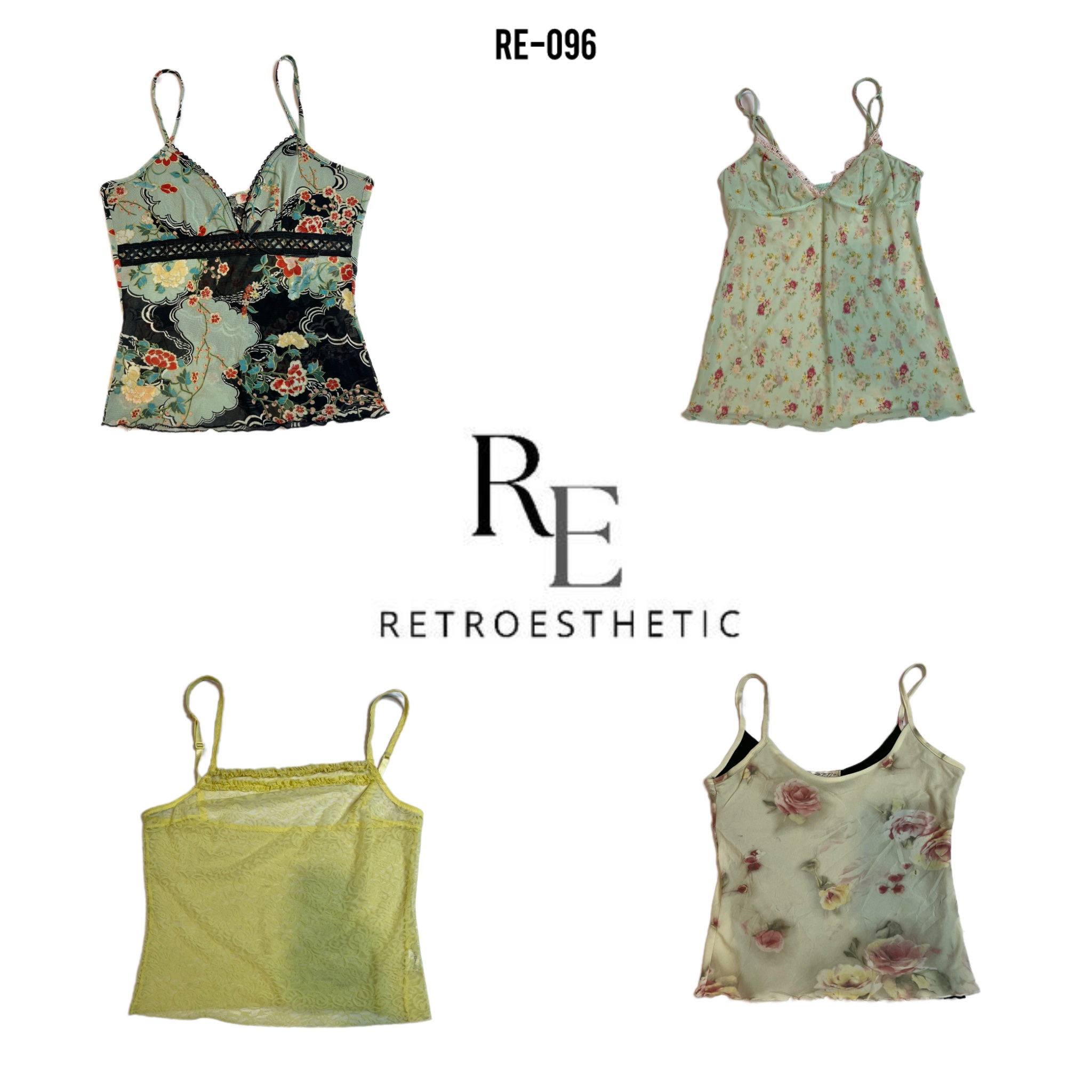 Y2k Cutesy Core Cami Tops (RE-096)