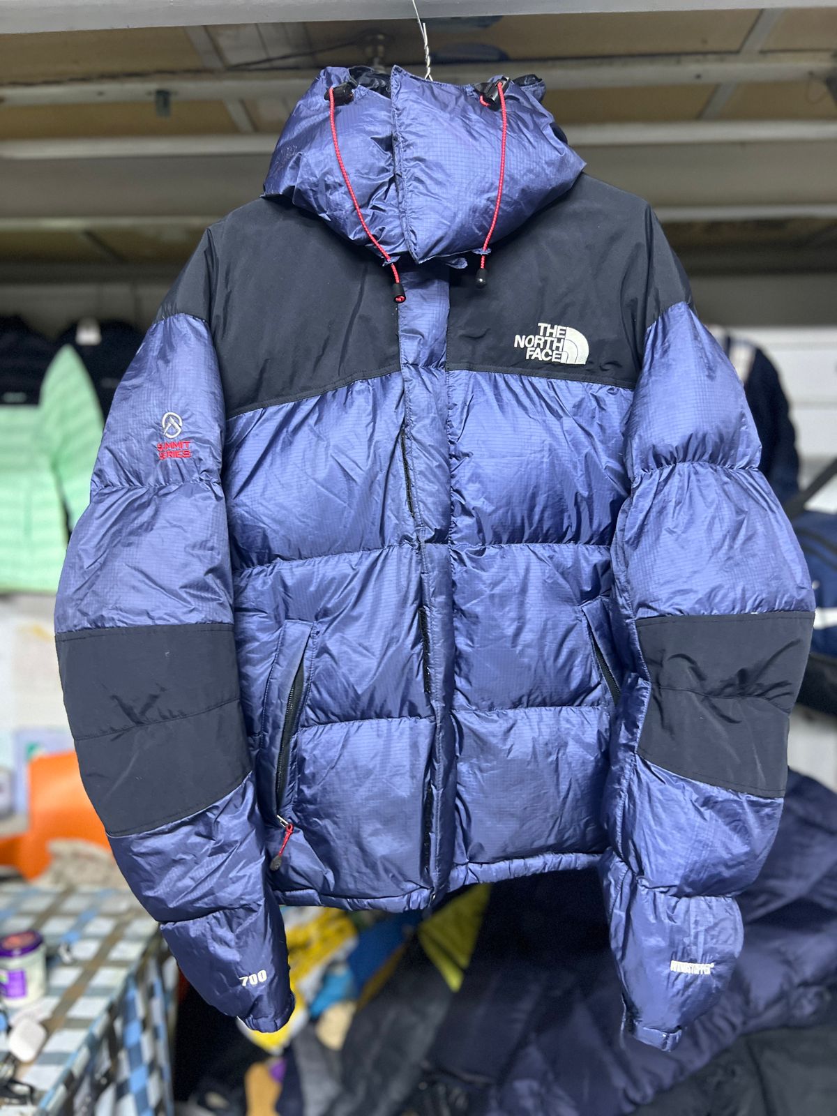 North Face Puffer Jacket 700 Blue The North Face 1996 Retro Nuptse 