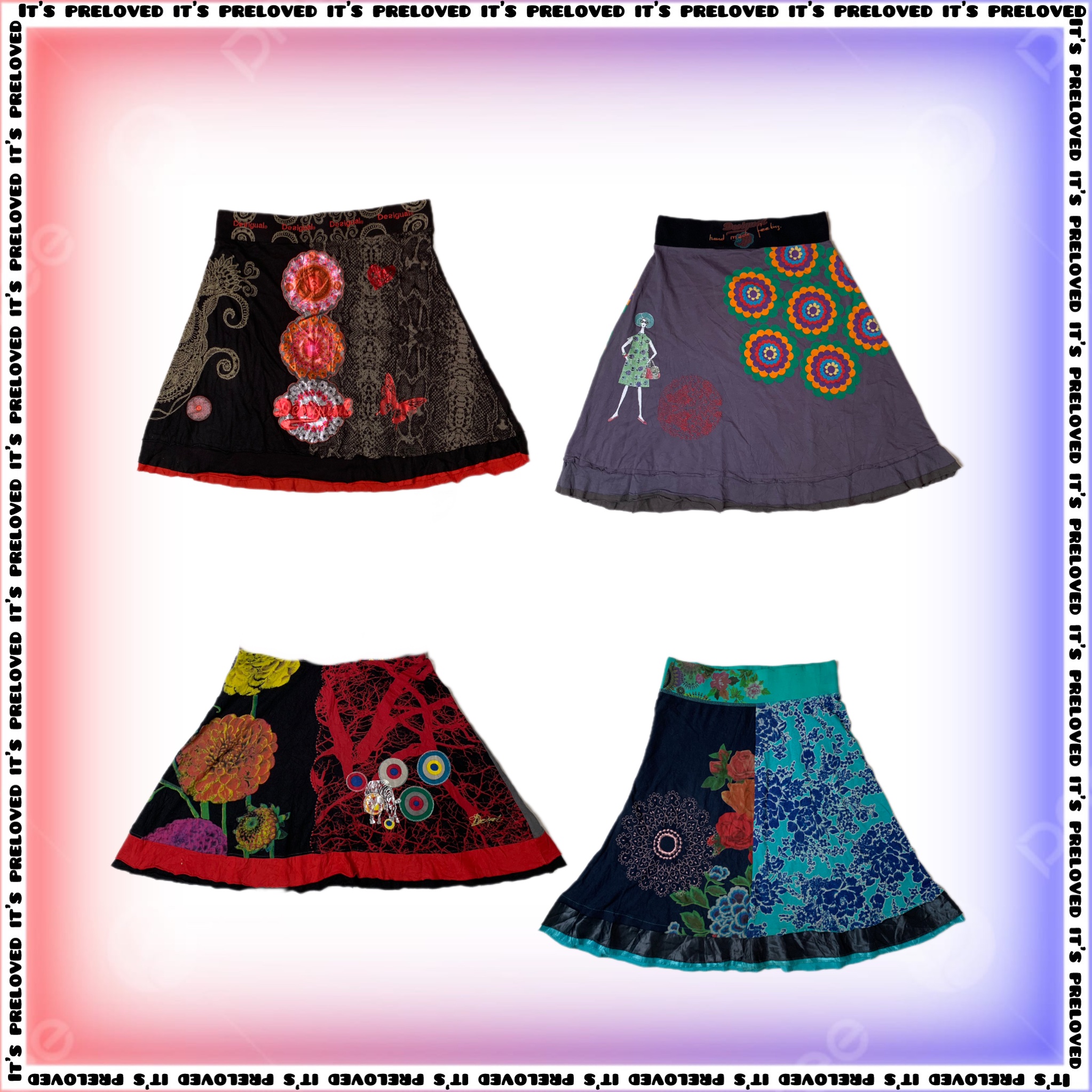 Jupes artistiques Mix ft Desigual (SS-817)