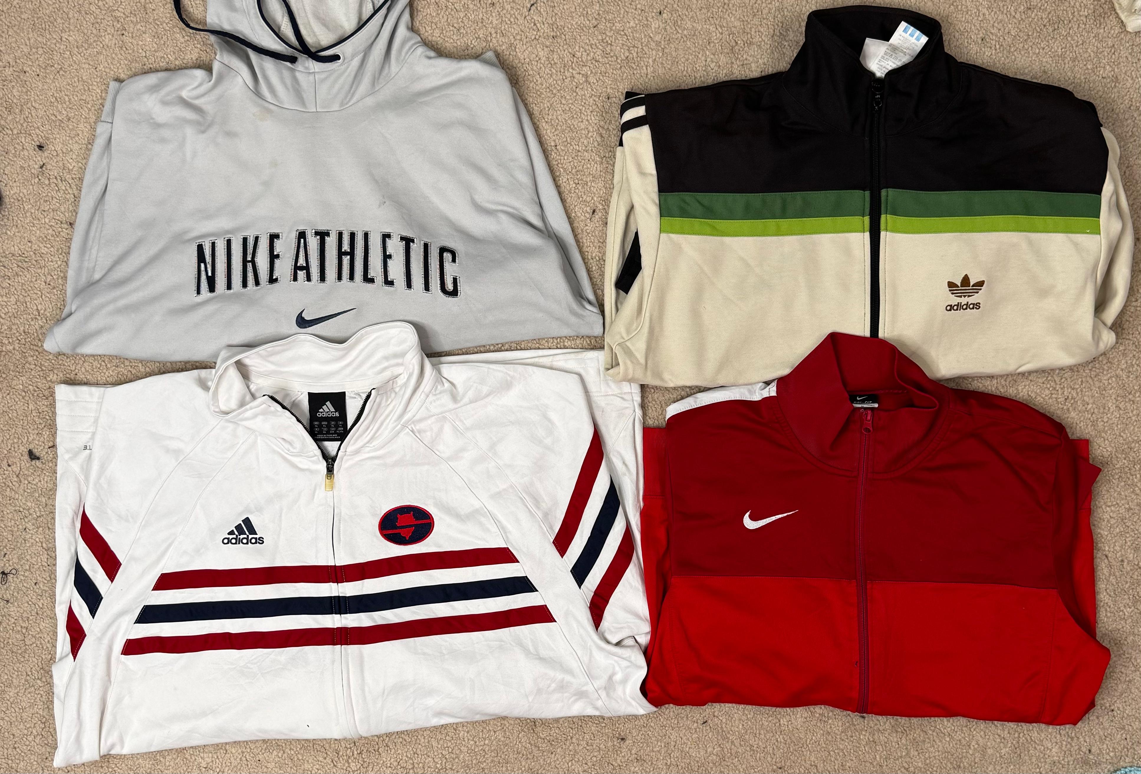 #VV140 Adidas/Nike/Umbro Dri-Fit tracktops 70 PCs