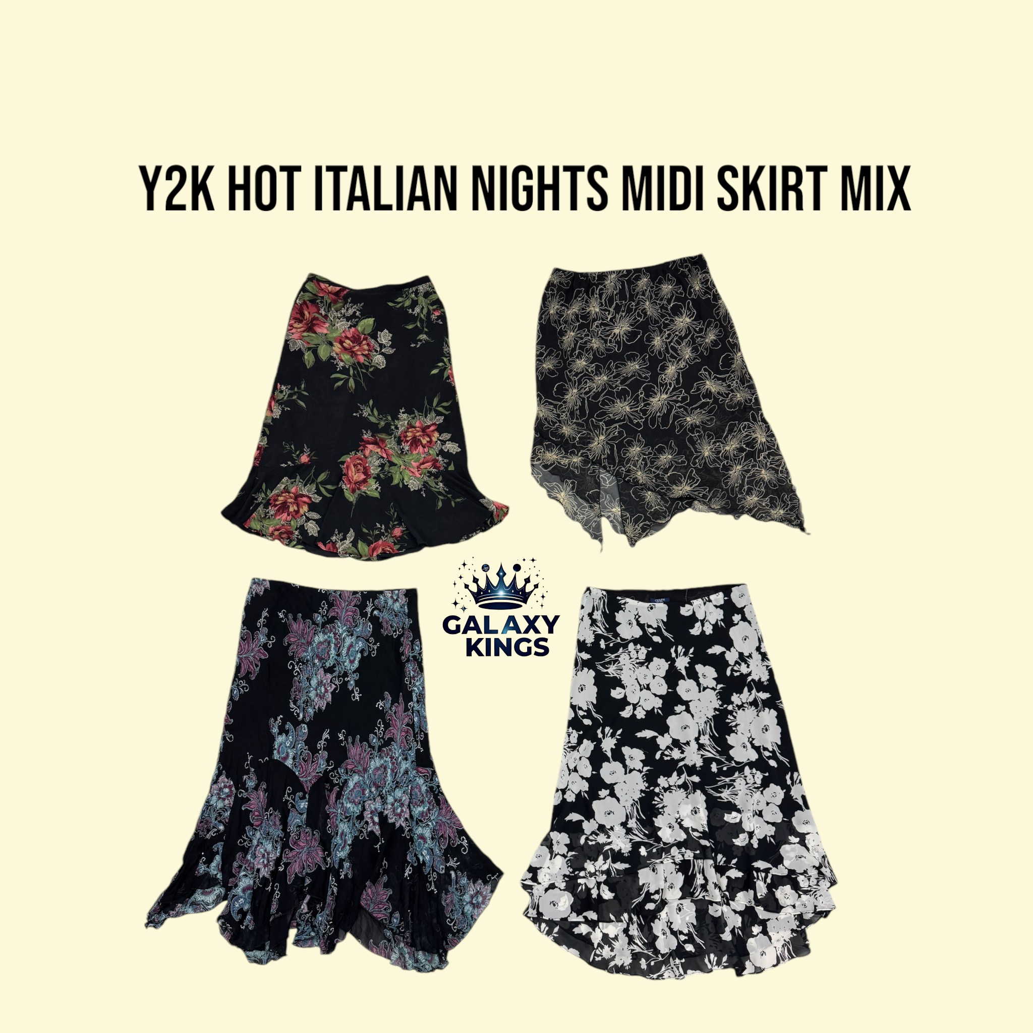 Y2K HOT ITALIAN NIGHTS MIDI SKIRT MIX