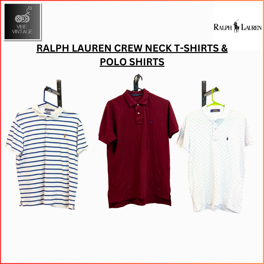 RALPH LAUREN CREW T-SHIRTS & POLOSHIRTS - 28 STÜCK (BUNDL 4)