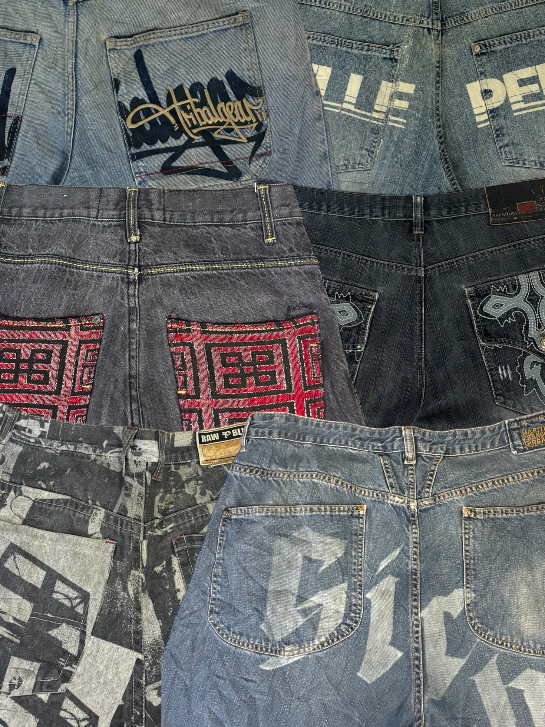 Y2k Baggy Hip Hop Jeans 30 Pcs (B30)