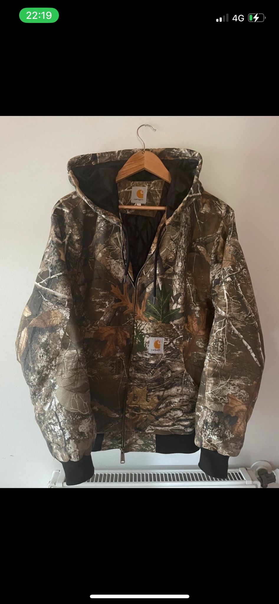 Veste à capuche camo Carhartt style rework 50 pcs