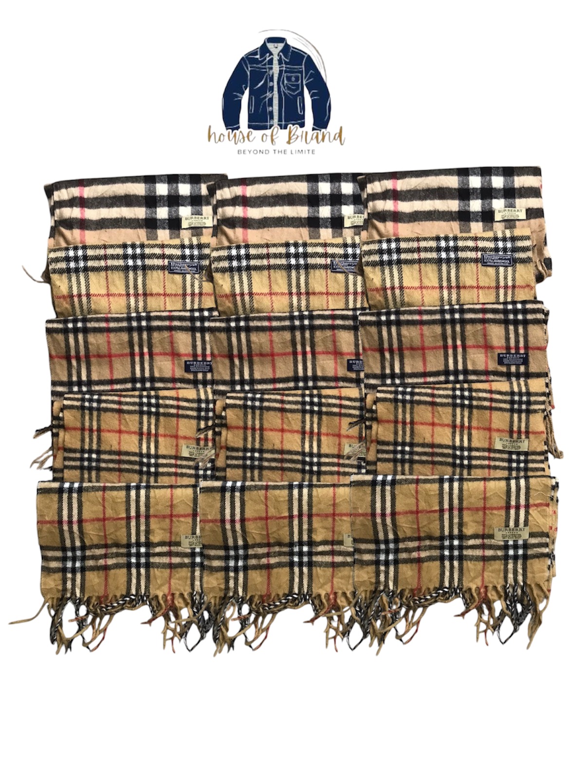 Y2k Burberry beige scarves