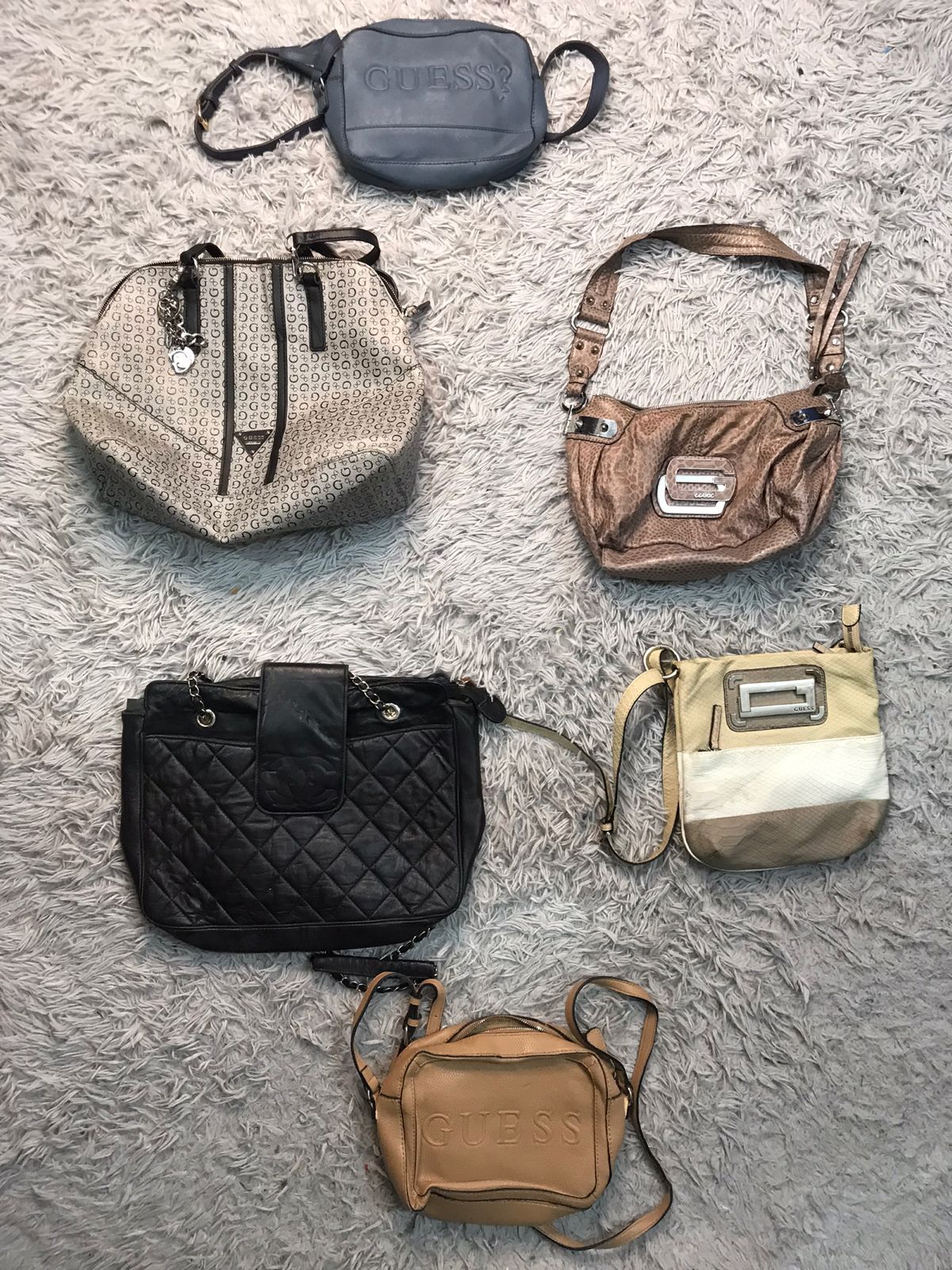 Branded Guess and Channel bags