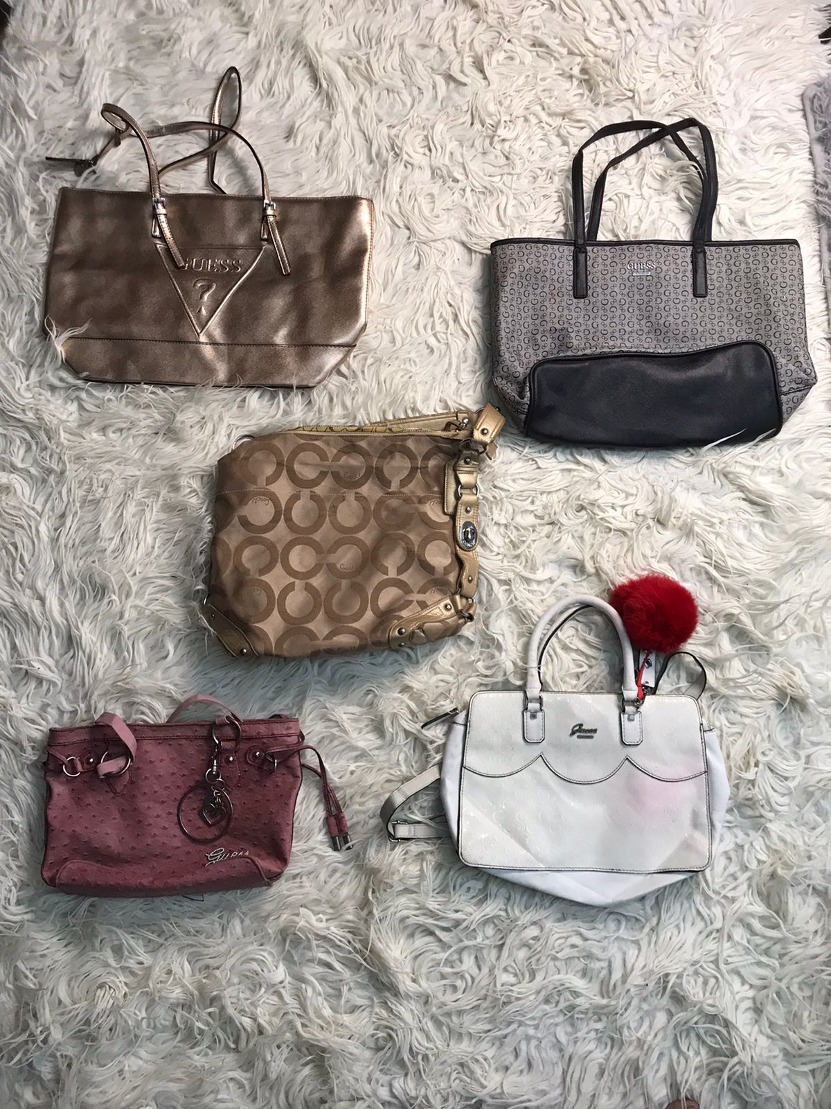 Guess and coach bags