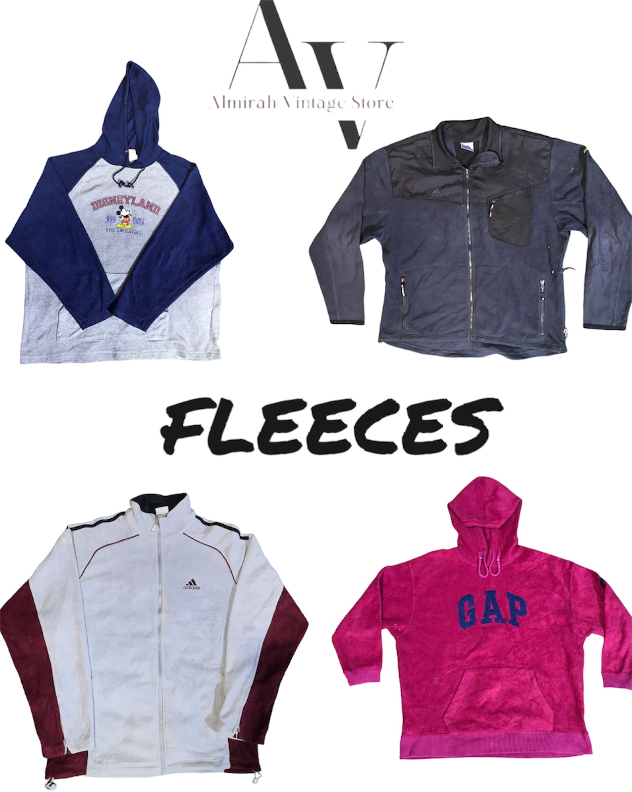 Mixed brands fleeces disney ,adidas,fila,nike,adidas and more