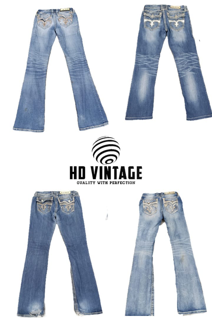 HD477 Ladies Y2K Rock Revival Jeans - 13 pcs