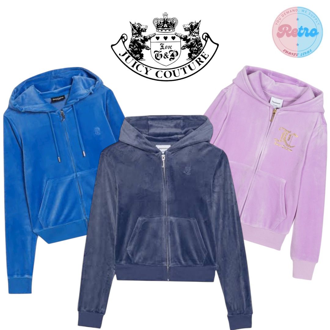 Y2K Juicy Couture Bunte Trainingsjacken: 50 Stück