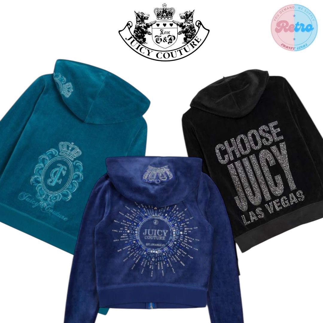 Y2K Juicy Couture Giacche da Ginnastica Glamourose: 20 Pezzi