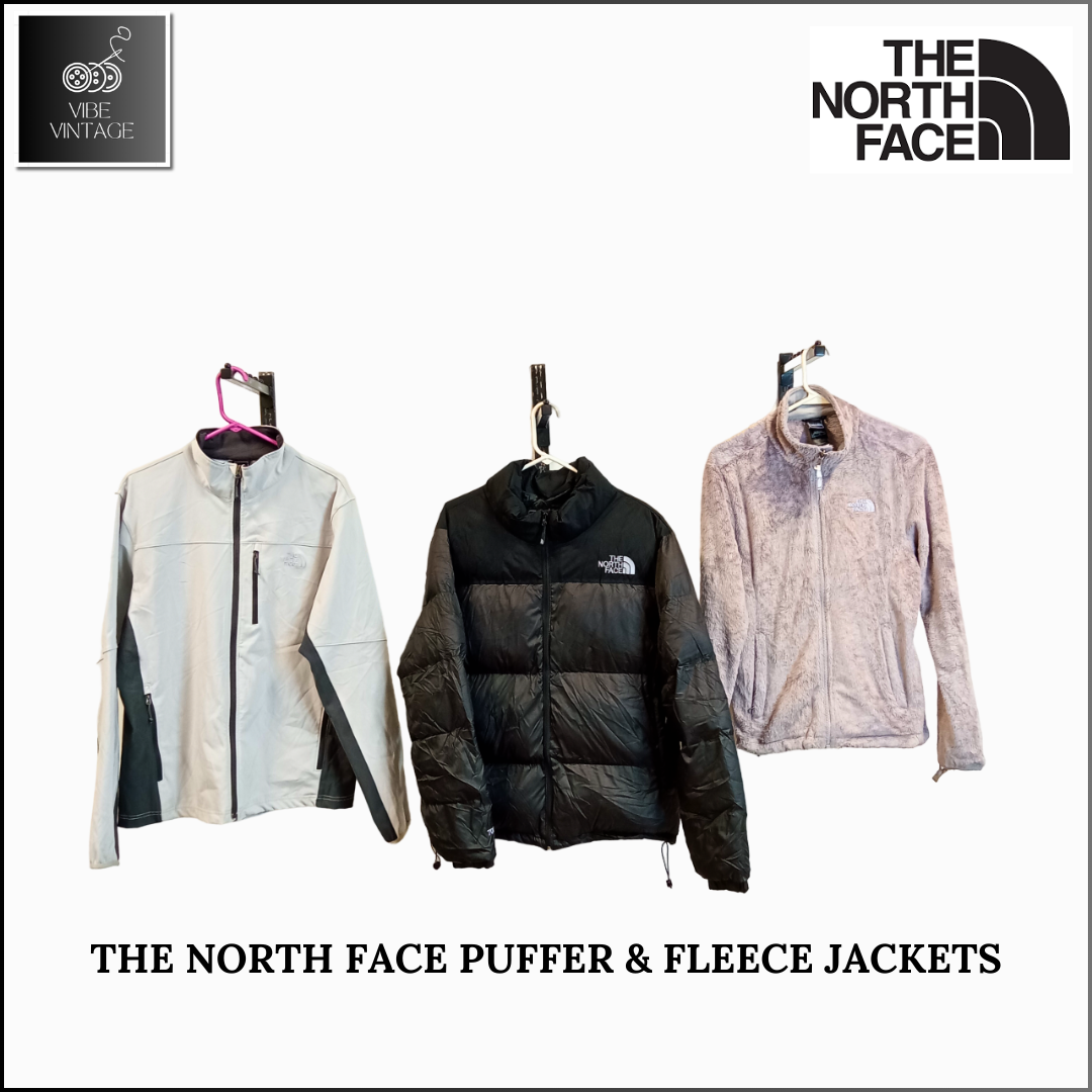 THE NORTH FACE PUFFER & FLEECE JACKETS -13 PCS