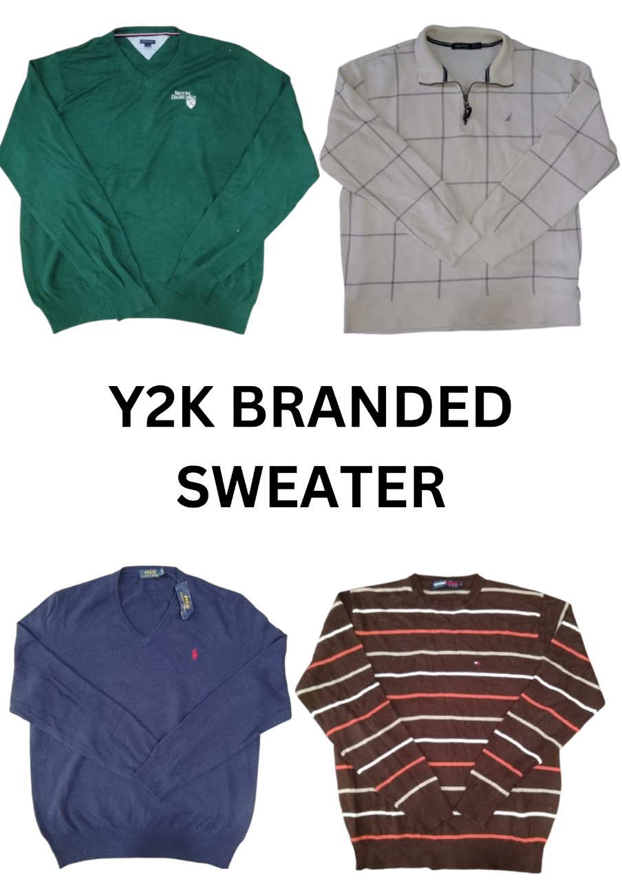 CR2697 Y2K Branded Sweaters - 15 Pcs