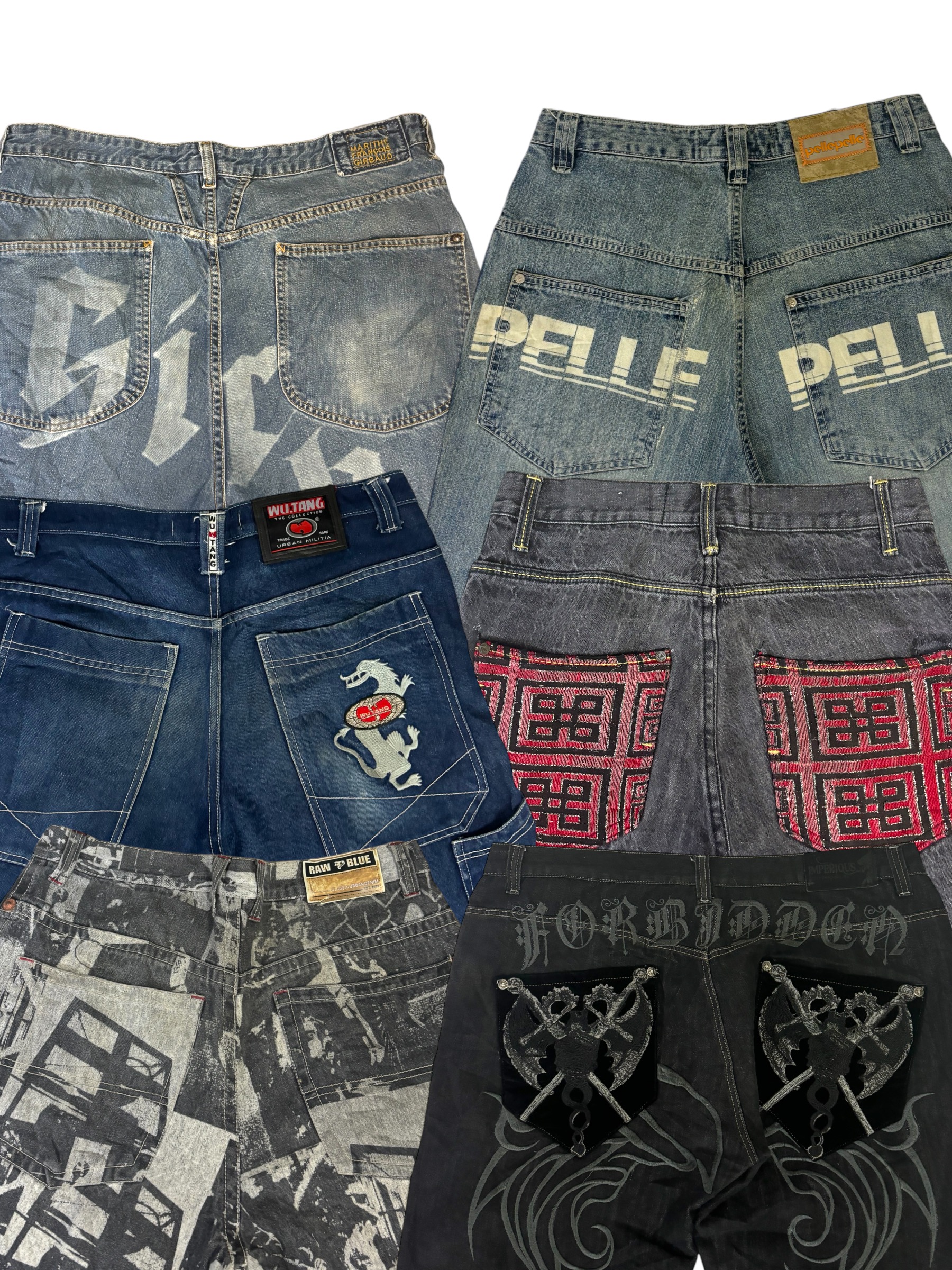 Y2K Hip Hop Baggy Jeans 30 pcs (B40)