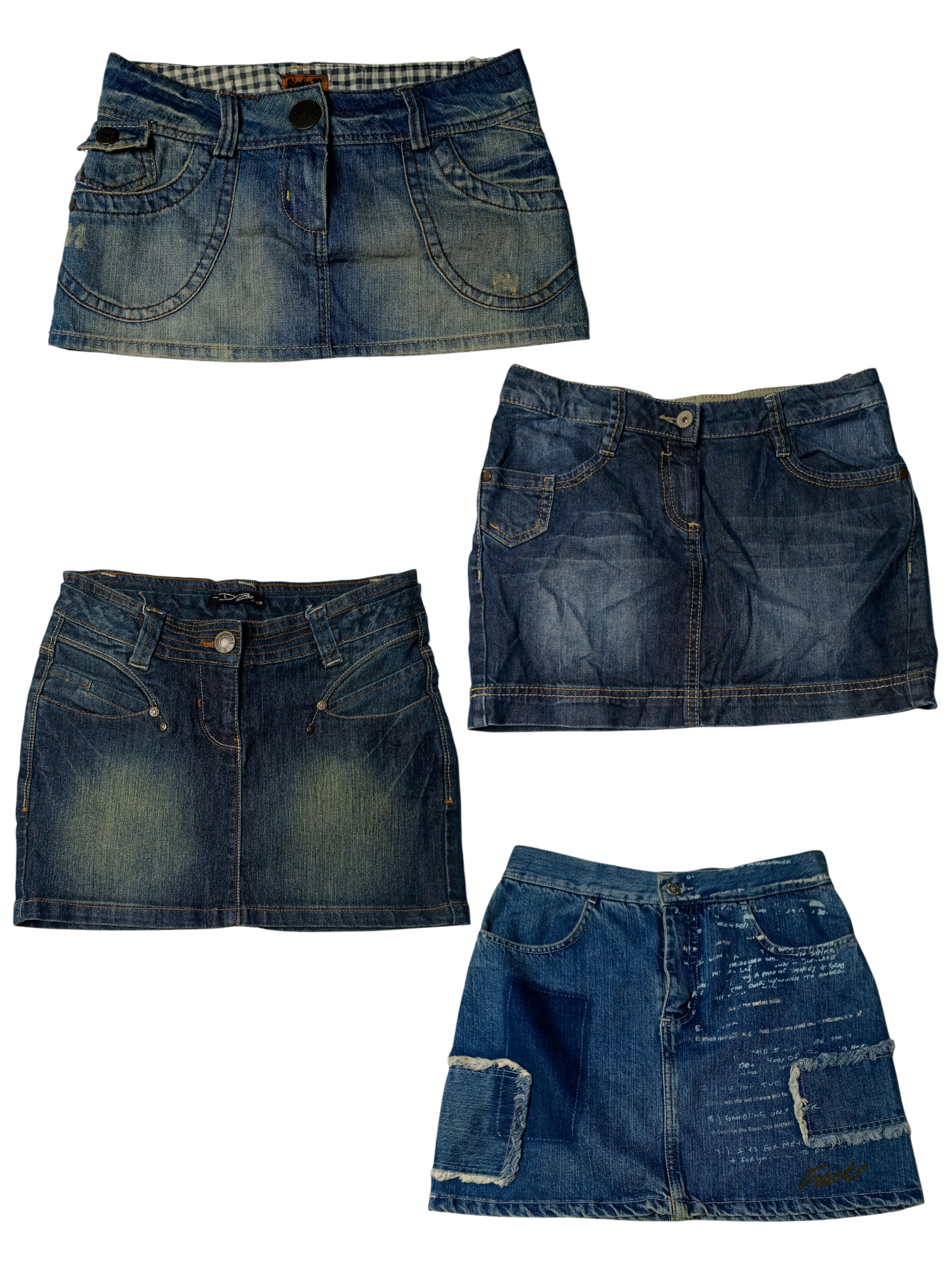 Y2K Paris Holten Era Denim Mini Skirts (TS-122)