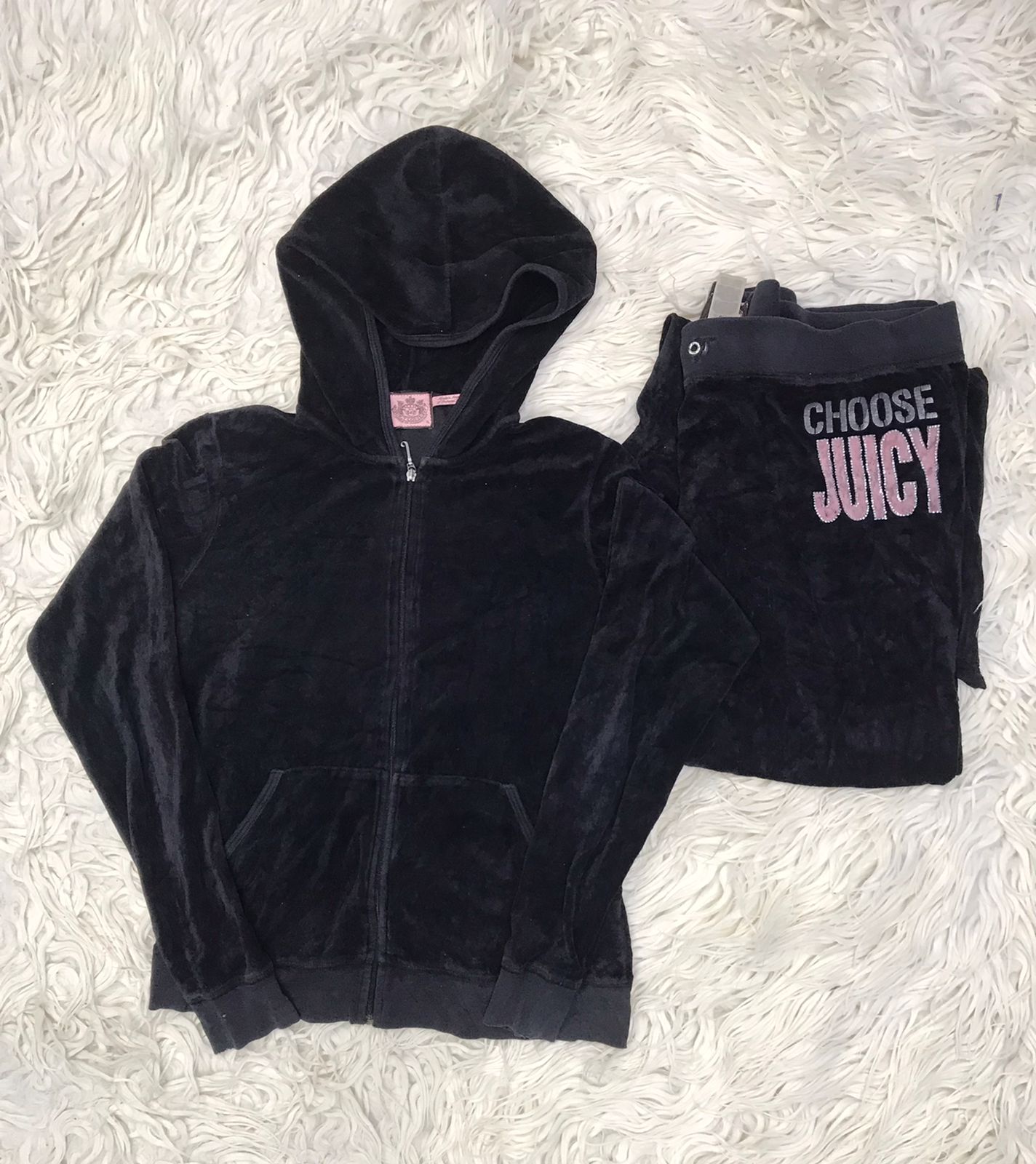 Juicy couture tracksuits in black