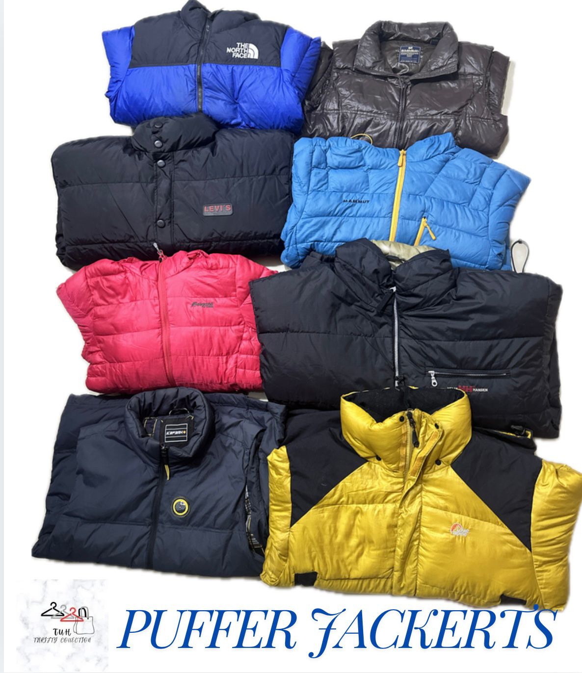 Manteaux doudounes (Marques variées, y compris The North Face, Rab, Mammut, et d'autres)