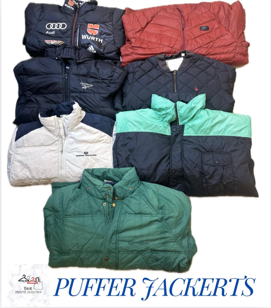 Puffer Jackets ( Mix brand including NIKE, Adidas, Sergio Taccchini, Kappa and others)