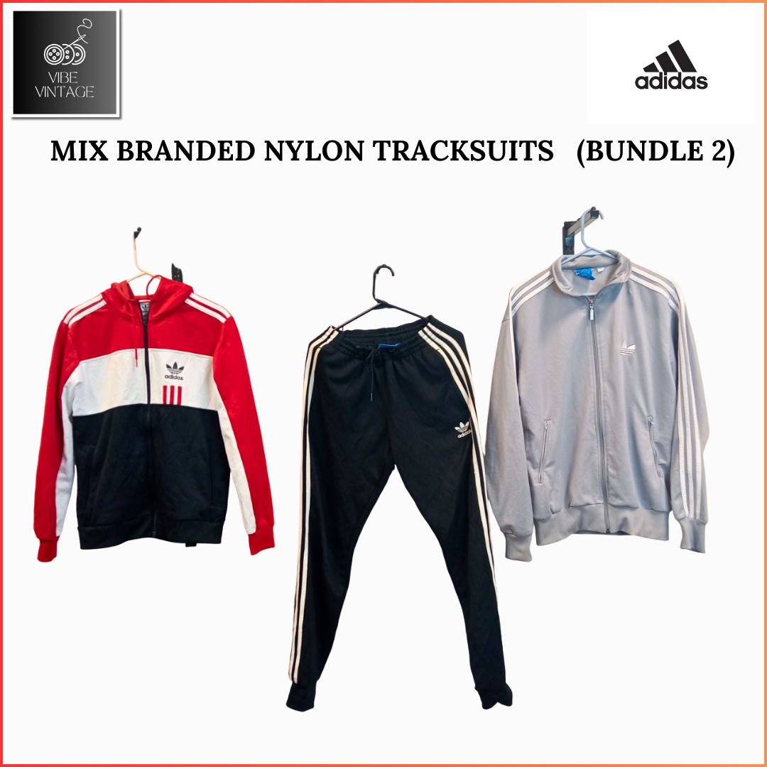 MIX BRANDED NYLON TRACKSUIT - 20 PCS (BUNDLE 1)