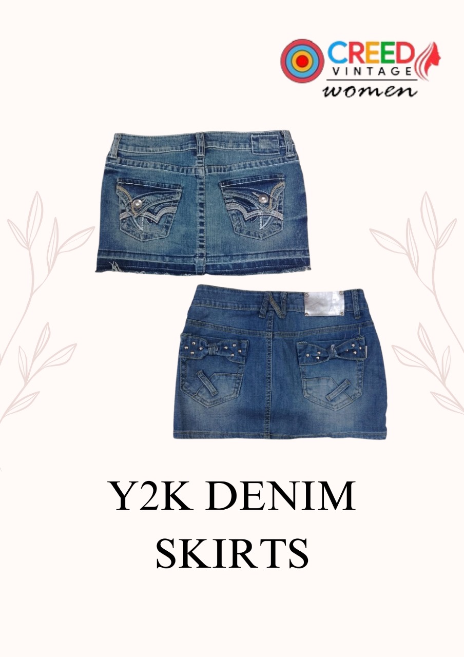 CR2717 Y2K Denim Skirts - 15 Pcs