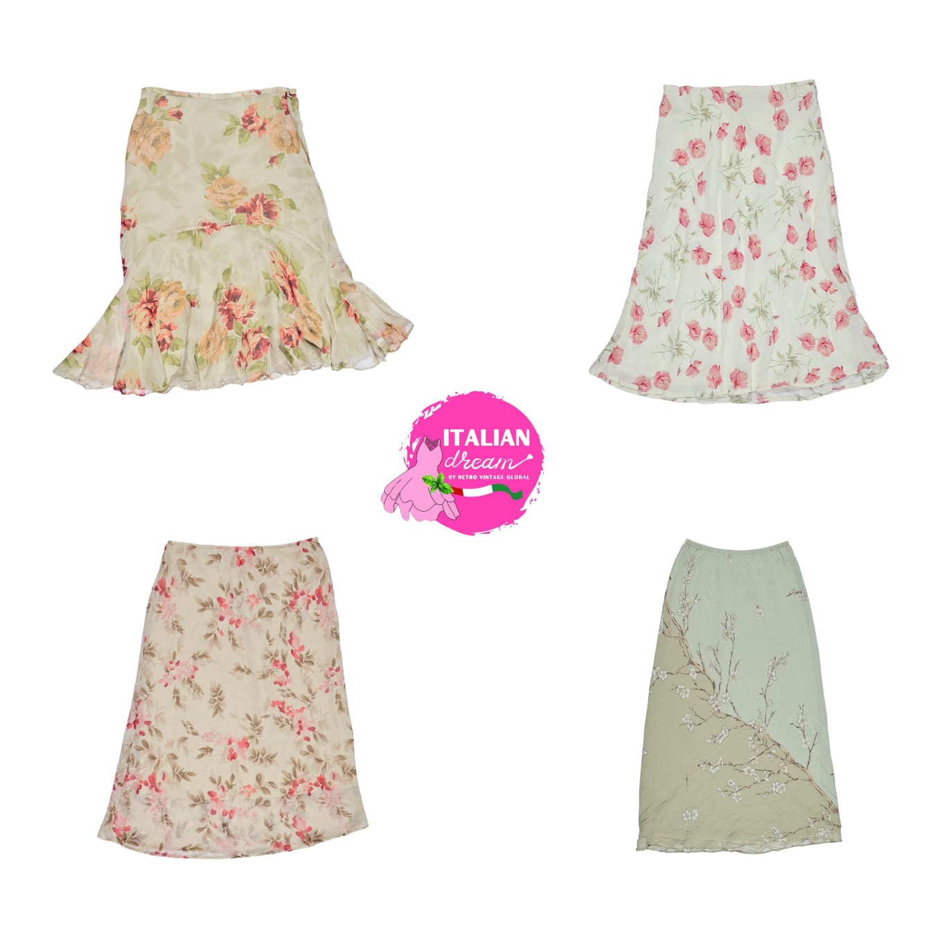 Y2K Floral Affair Skirts